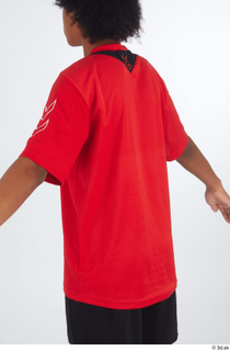 Dejavee Ford dressed red t shirt sports upper body 0004.jpg